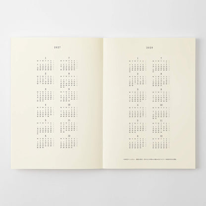 [PRE-ORDER] MD Notebook Diary Thin 2027 - A5 - 2027 Dairies & Planners
