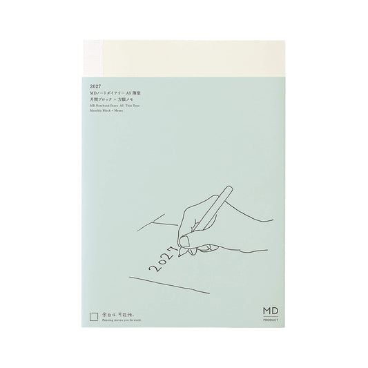 [PRE-ORDER] MD Notebook Diary Thin 2027 - A5 - 2027 Dairies & Planners