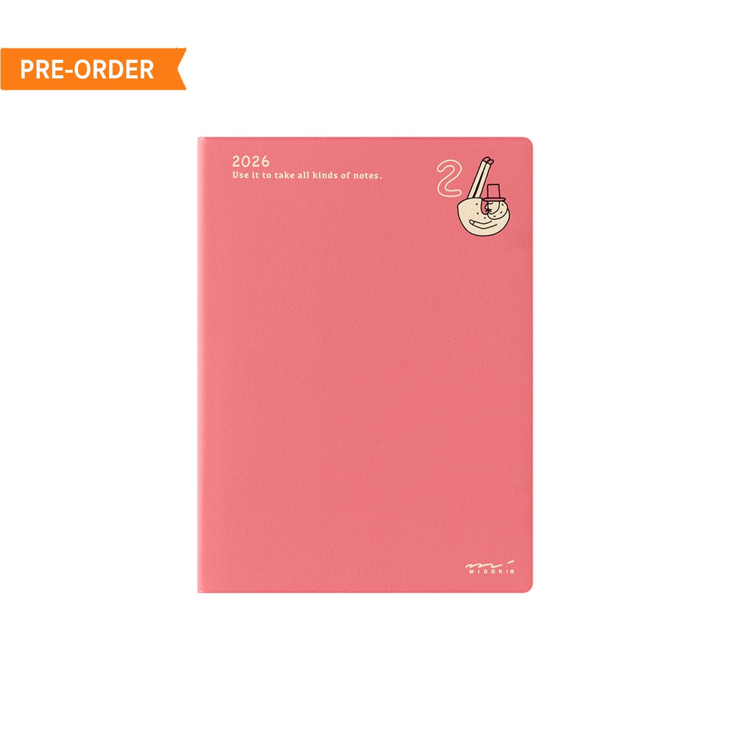 [PRE - ORDER] Midori 2026 Pocktet Diary - Ojisan Monthly Block & Ruled Memo - A6 - 2026 Diaries & Planners