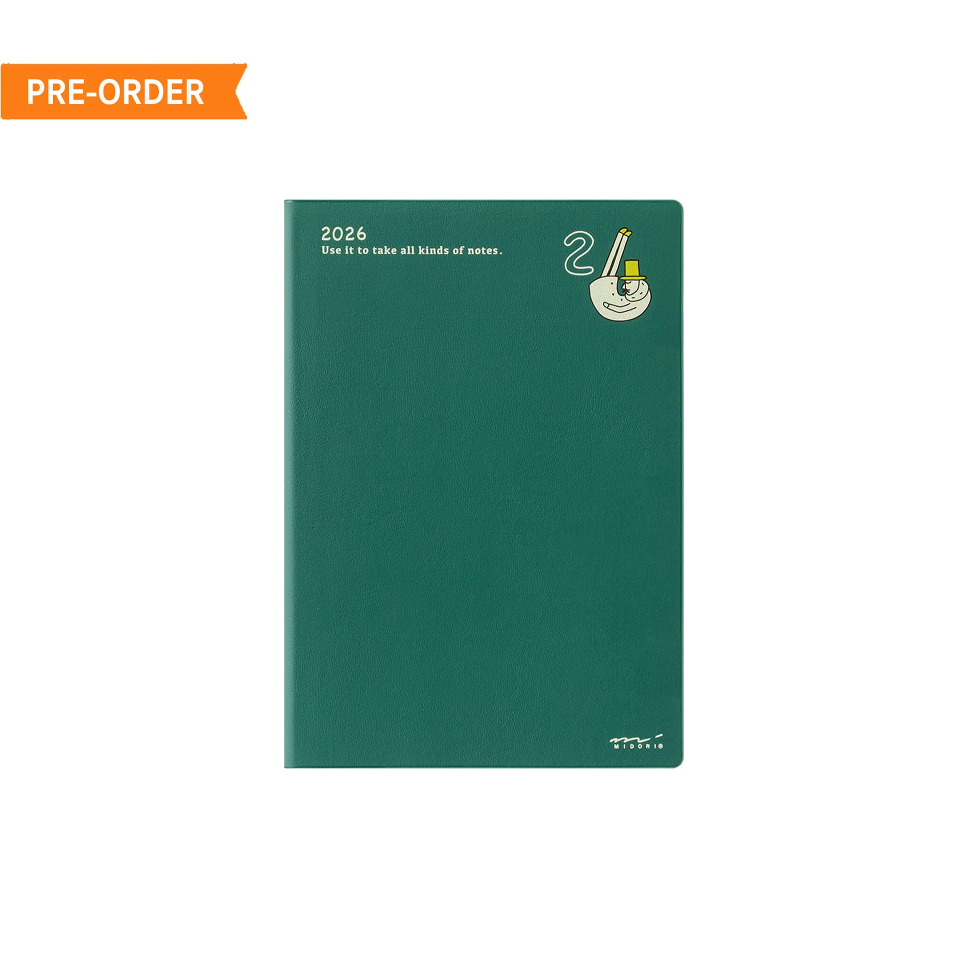 [PRE - ORDER] Midori 2026 Pocktet Diary - Ojisan Monthly Block & Weekly Planner - B6 - 2026 Diaries & Planners