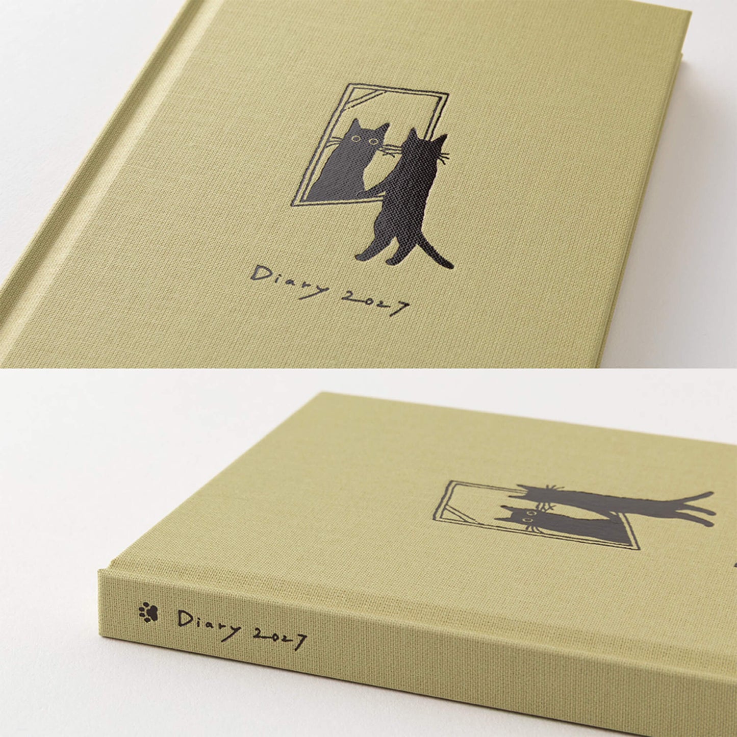 [PRE-ORDER] Midori Book Style Diary 2027 - Cat Beige [B6 Variant] - 2027 Planners & Diaries