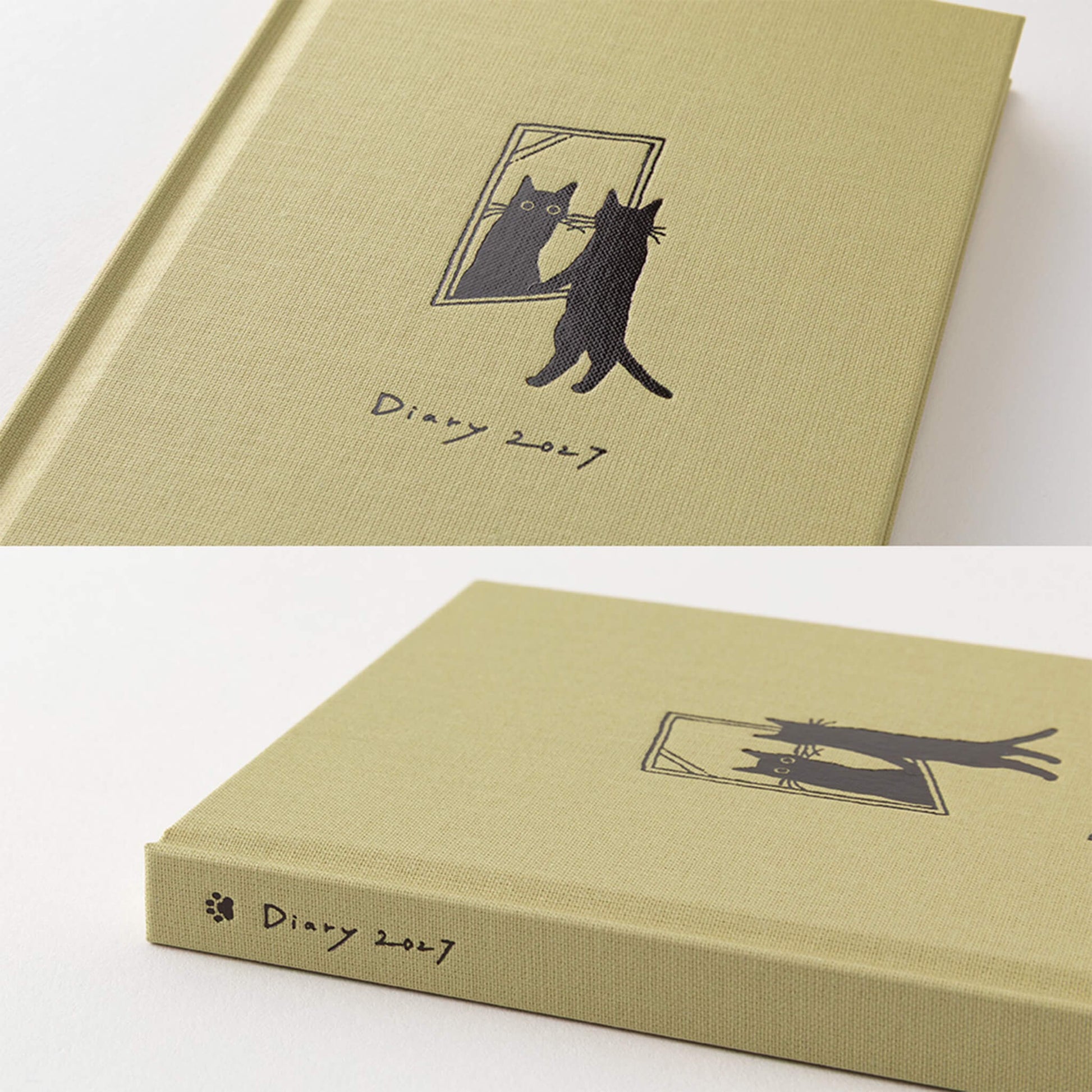 [PRE-ORDER] Midori Book Style Diary 2027 - Cat Beige [B6 Variant] - 2027 Planners & Diaries