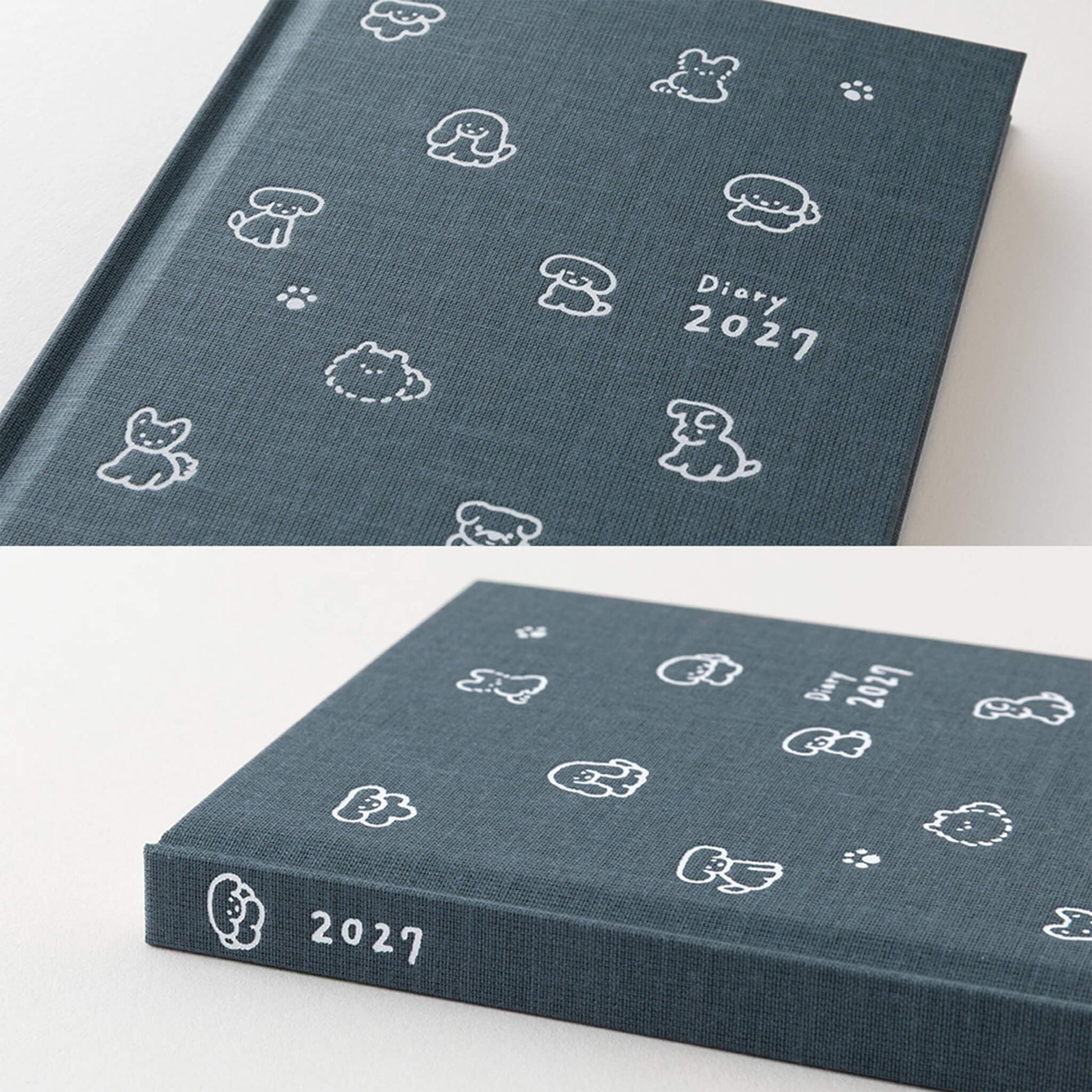 [PRE-ORDER] Midori Book Style Diary 2027 - Dog Navy [B6 Variant] - 2027 Planners & Diaries