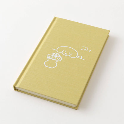 [PRE-ORDER] Midori Book Style Diary 2027 - Dog Yellow [B6 Variant] - 2027 Planners & Diaries