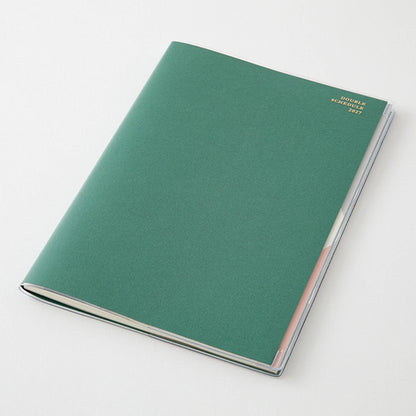 [PRE-ORDER] Midori Double Schedule Planner 2027 - To-Do - Green [B6] [Oct 2026 Start] - 2027 Planners & Diaries