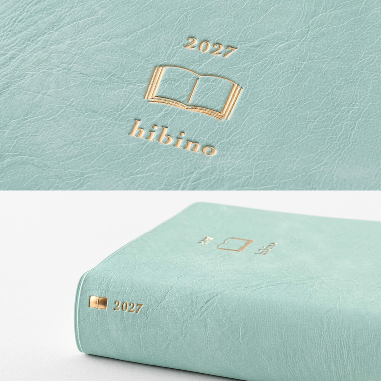 [PRE-ORDER] Midori hibino Diary 2027 2 Pages per Day - Blue Green [A6] - 2027 Planners & Diaries
