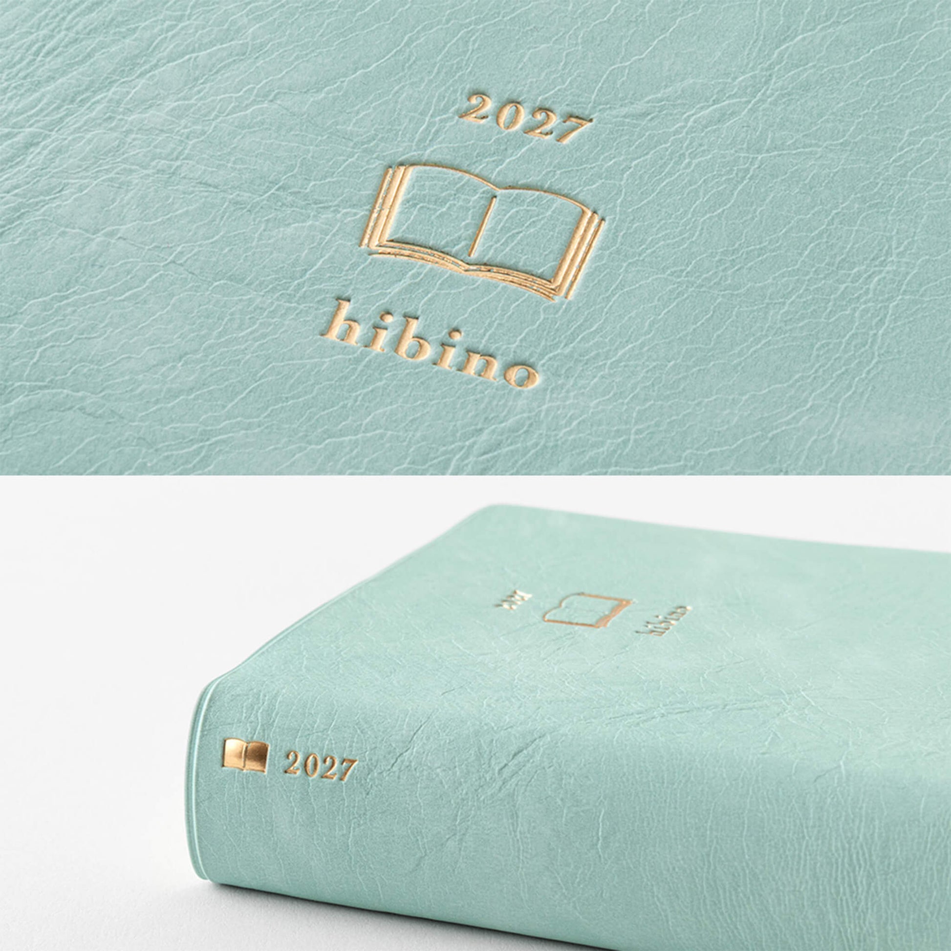 [PRE-ORDER] Midori hibino Diary 2027 2 Pages per Day - Blue Green [A6] - 2027 Planners & Diaries