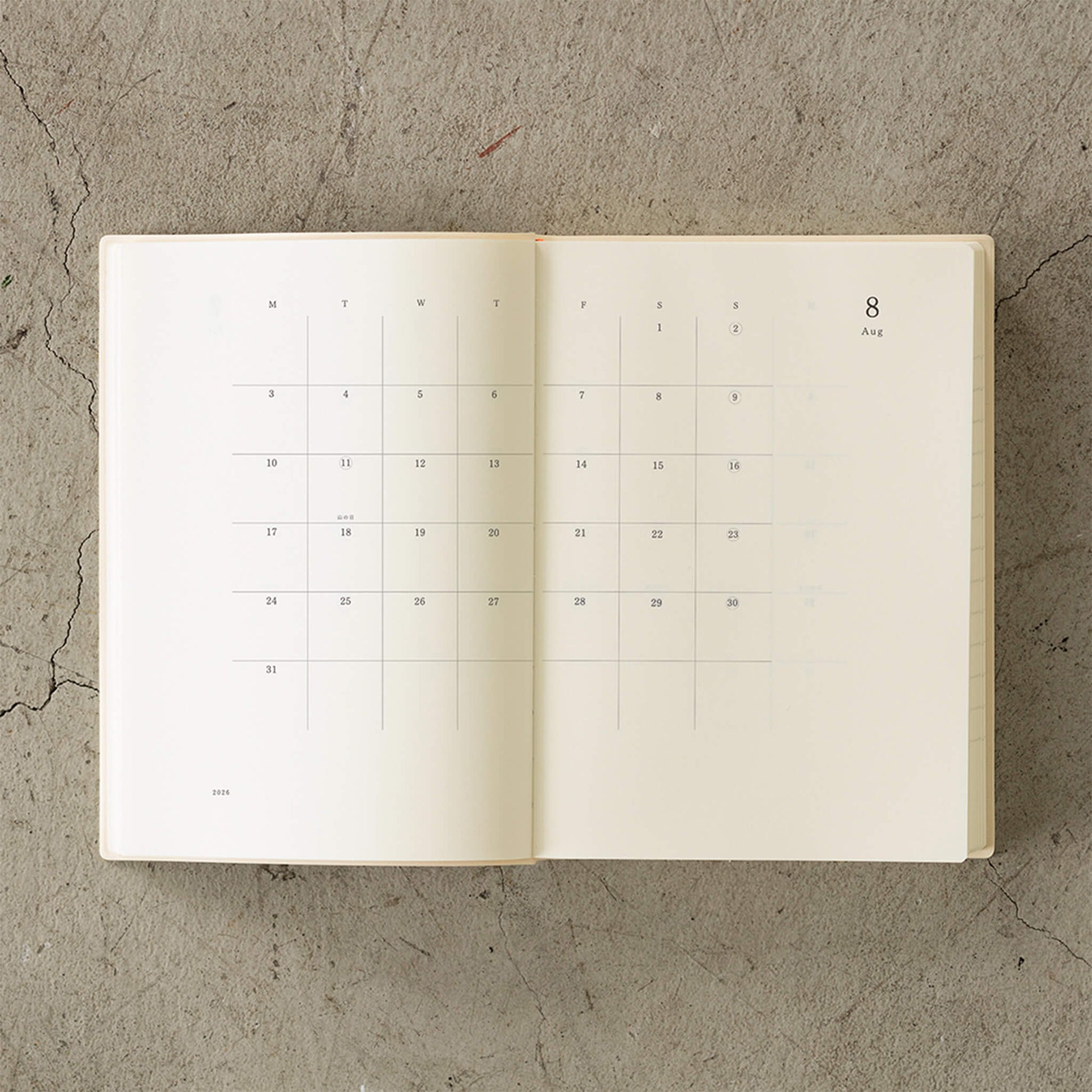 [PRE - ORDER] Midori MD Notebook Diary 2026 1 - Day - 1 - Page A5 - 2026 Diaries & Planners