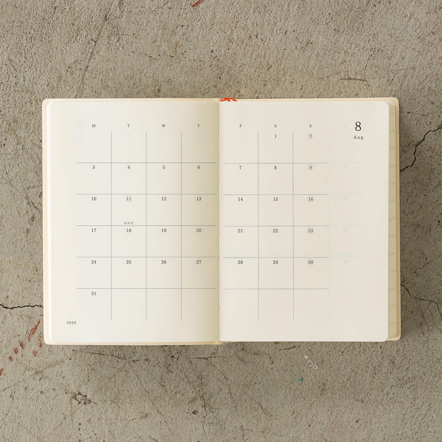 [PRE - ORDER] Midori MD Notebook Diary 2026 1 - Day - 1 - Page A6 - 2026 Diaries & Planners