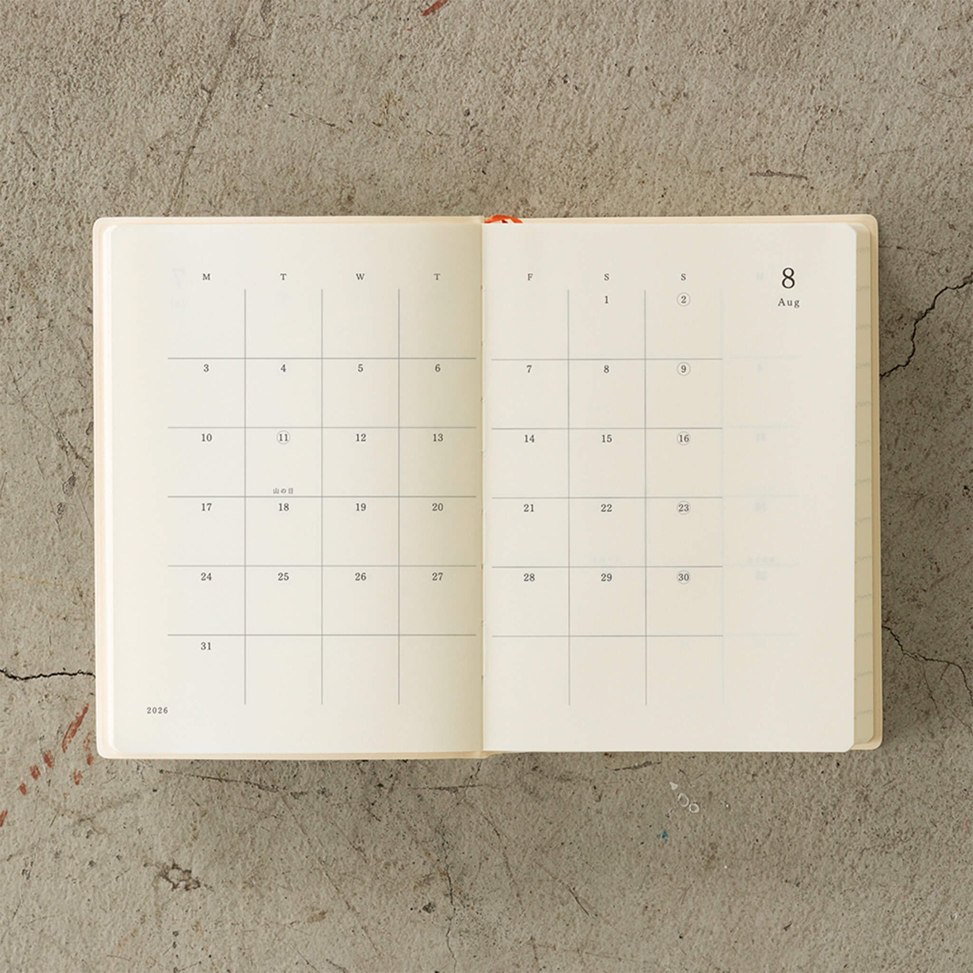 [PRE - ORDER] Midori MD Notebook Diary 2026 1 - Day - 1 - Page A6 - 2026 Diaries & Planners