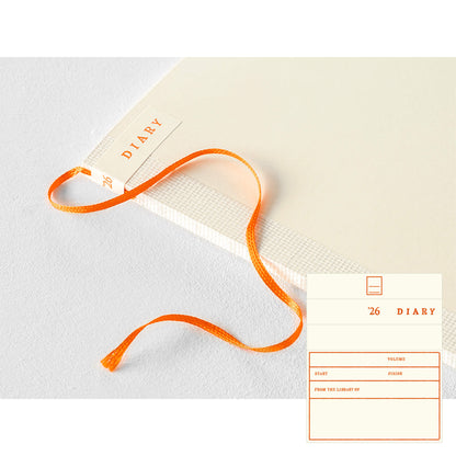 [PRE - ORDER] Midori MD Notebook Diary 2026 Monthly Block & Grid Memo A5 Thin - 2026 Diaries & Planners