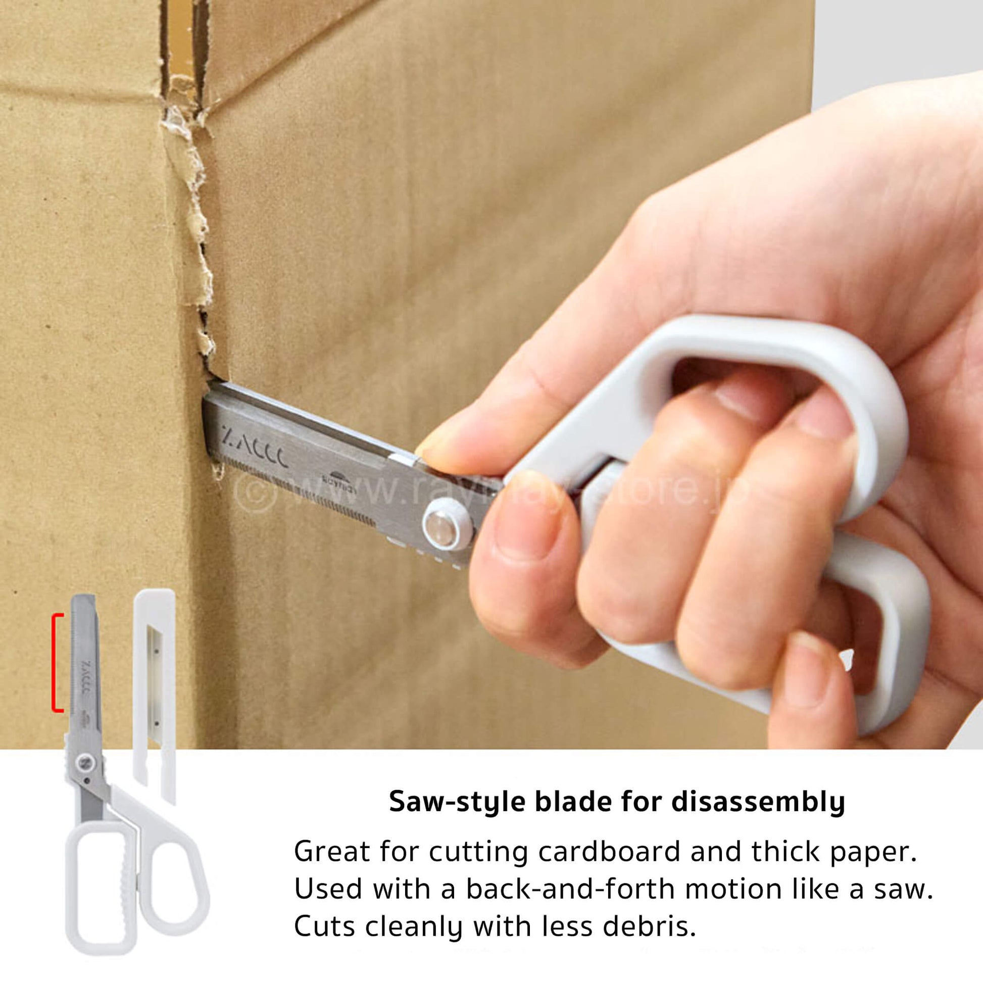 Raymay ZACCC Multi - Function Scissors - Standard - Blue Gray - Paper Cutters & Scissors