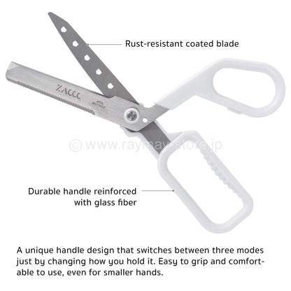 Raymay ZACCC Multi - Function Scissors - Standard - Blue Gray - Paper Cutters & Scissors