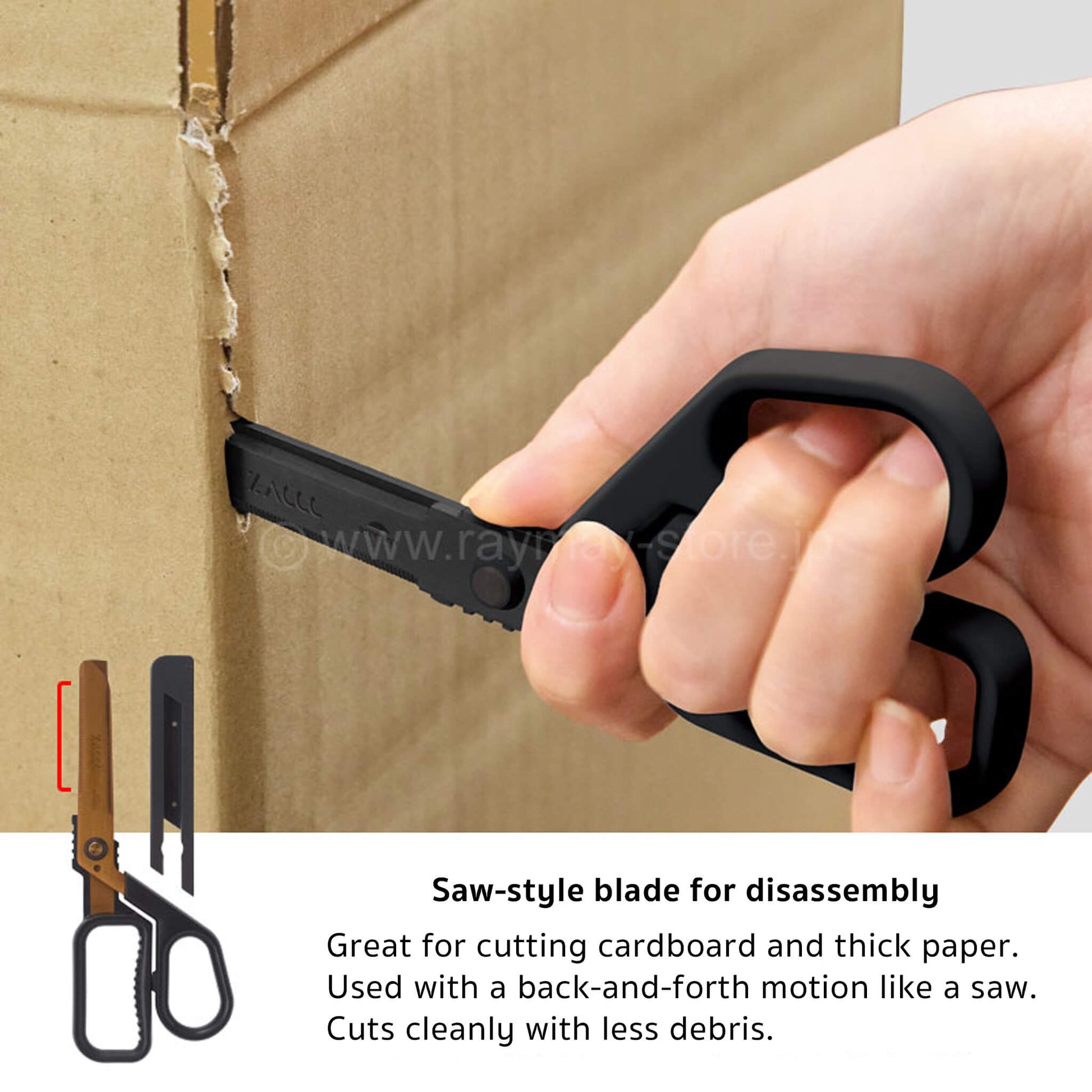 Raymay ZACCC Multi - Function Scissors - Titanium - Coated - Dark Gray - Paper Cutters & Scissors