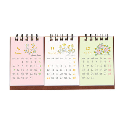 Ryu - Ryu 2025 3 - Month Desk Calendar Flower - Calendars