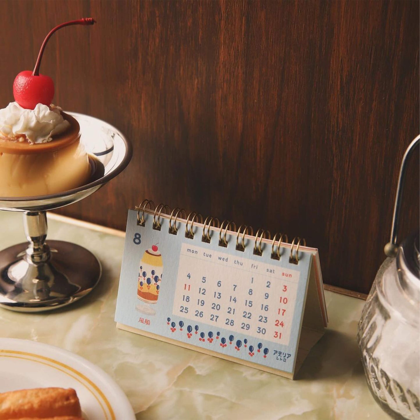 Ryu - Ryu 2025 Mini Desk Calendar Aderia Retro - Calendars