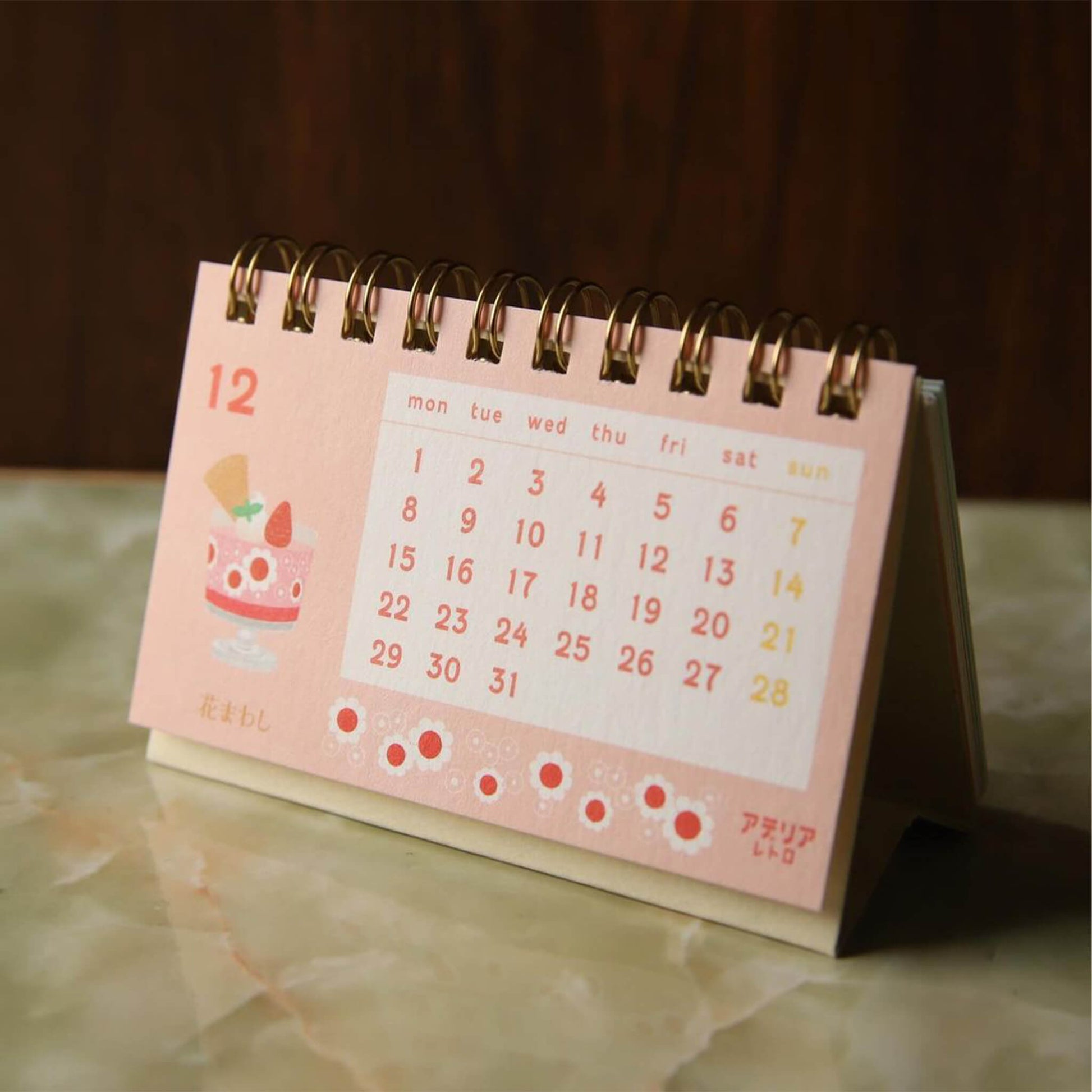 Ryu - Ryu 2025 Mini Desk Calendar Aderia Retro - Calendars