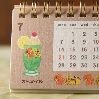 Ryu - Ryu 2025 Mini Desk Calendar Aderia Retro - Calendars