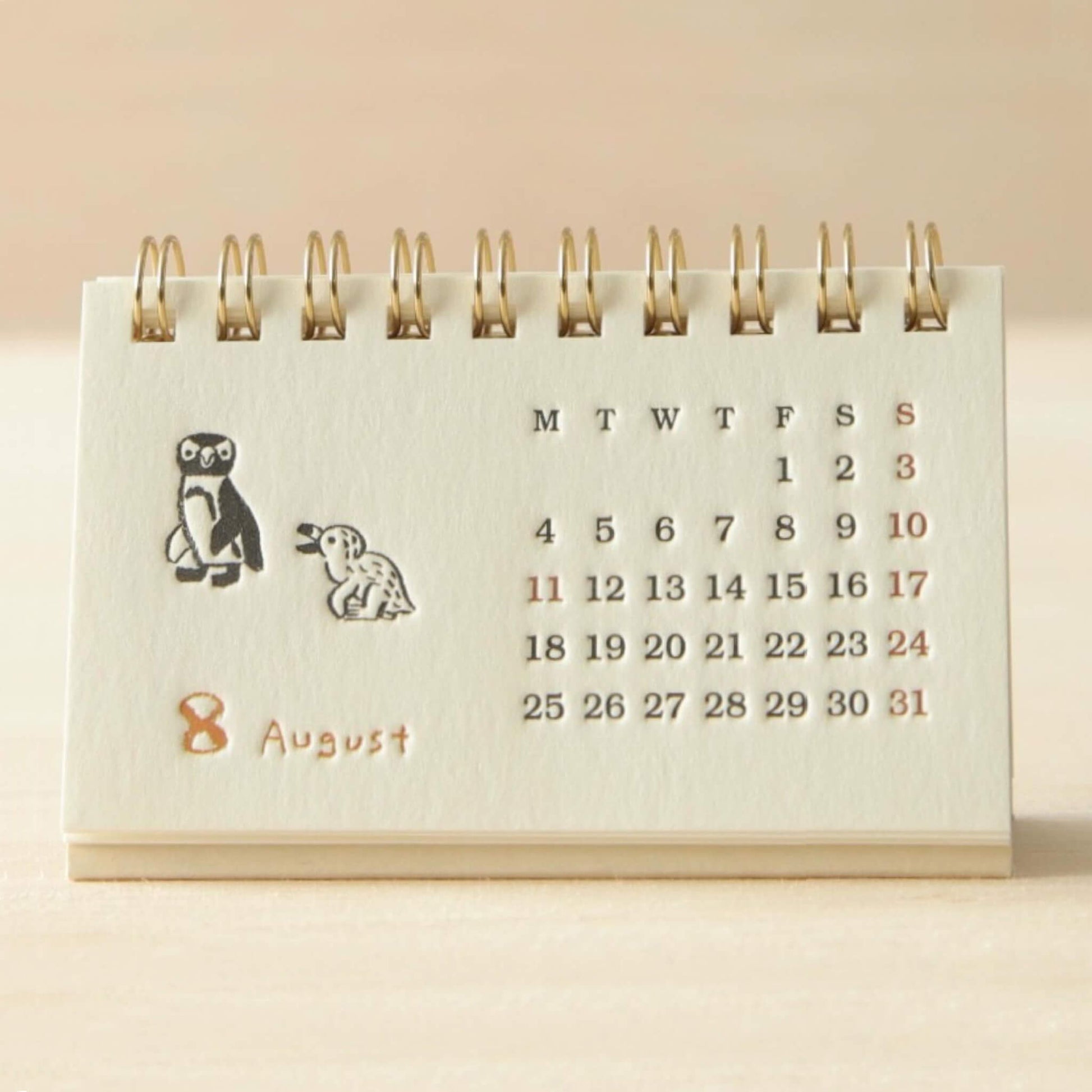 Ryu - Ryu 2025 Mini Desk Calendar Animal Parade - Calendars