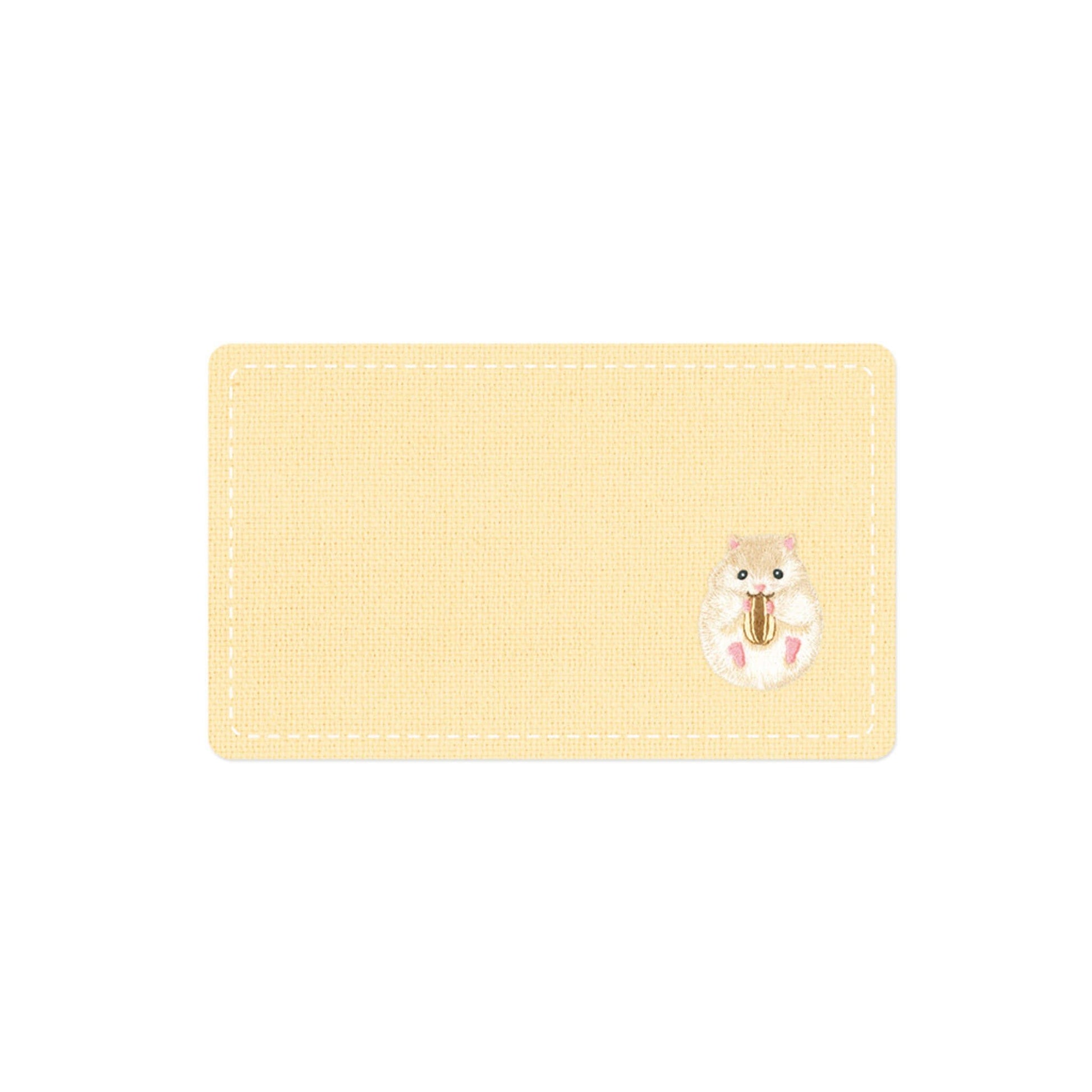 Ryu - Ryu Embroidered Message Cards Pack of 8 - Hamster - Mini Card