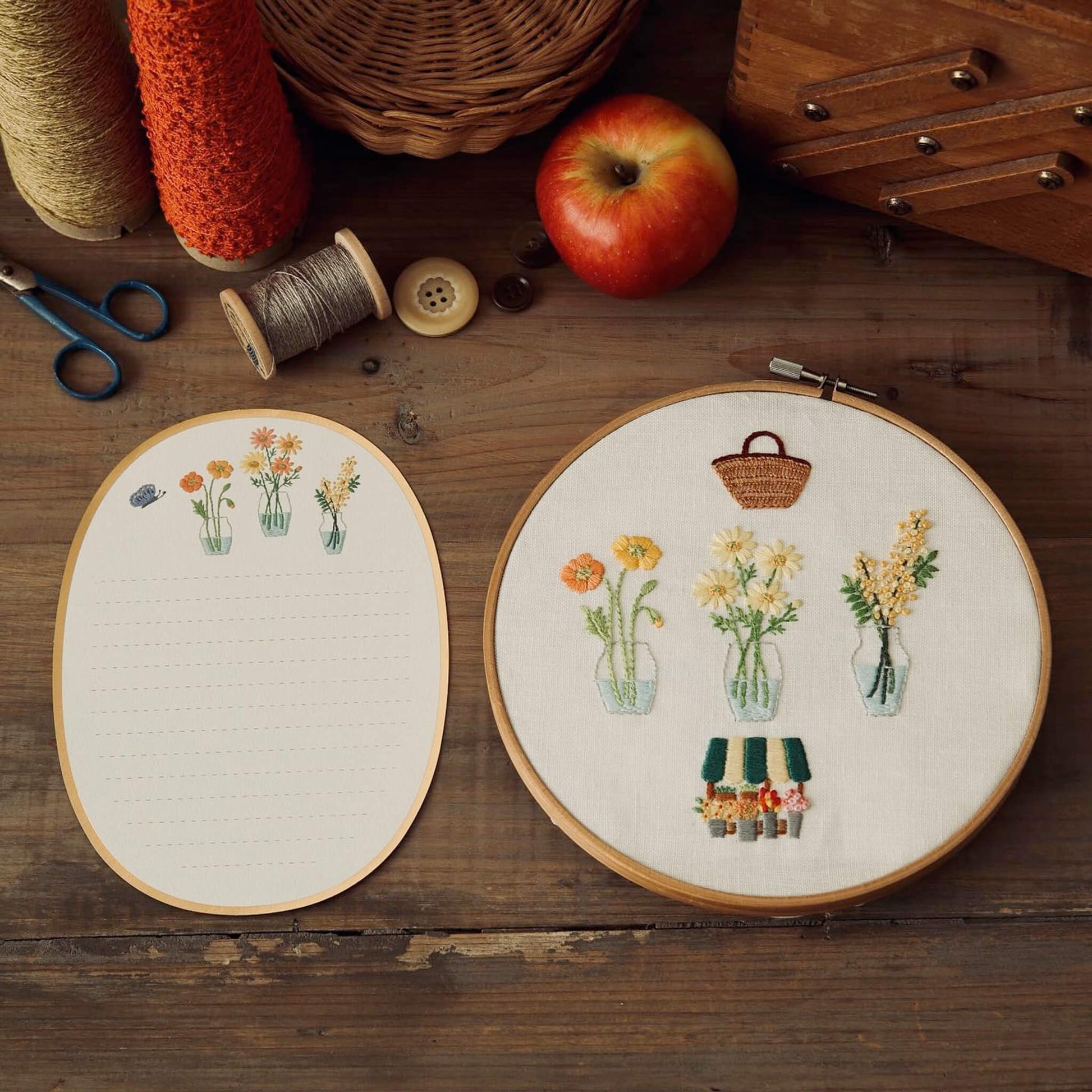 Ryu - Ryu Embroidery Series Letter Set - Clover - Letter Writing Sets