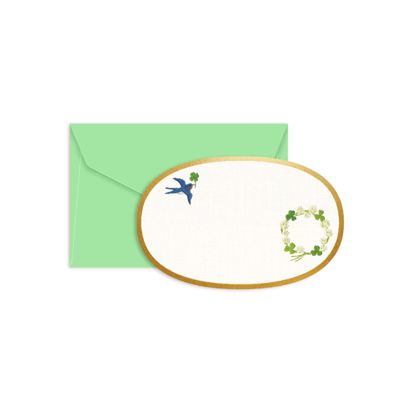 Ryu - Ryu Embroidery Series Mini Message Card Set - Clover - Mini Cards