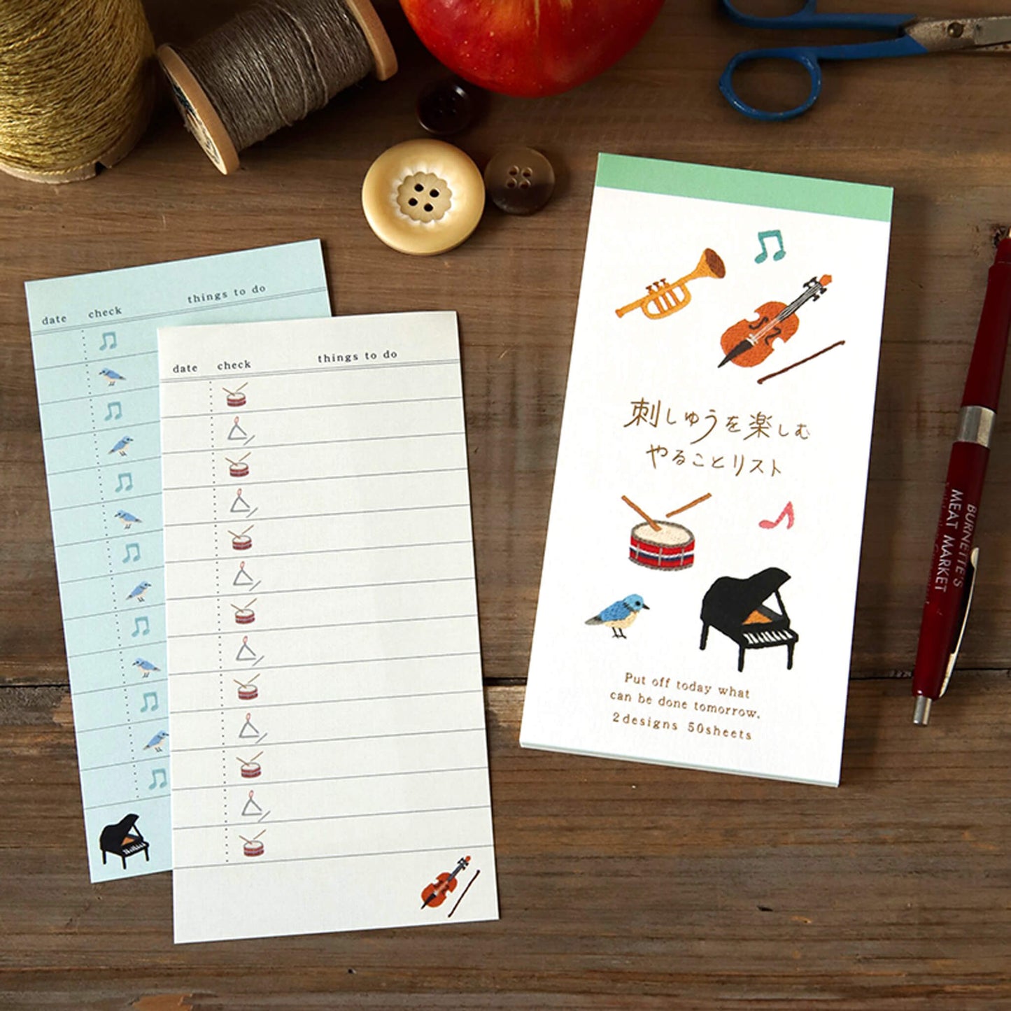 Ryu - Ryu Embroidery Series To - do List Memo Pad - Music - Memo Pads