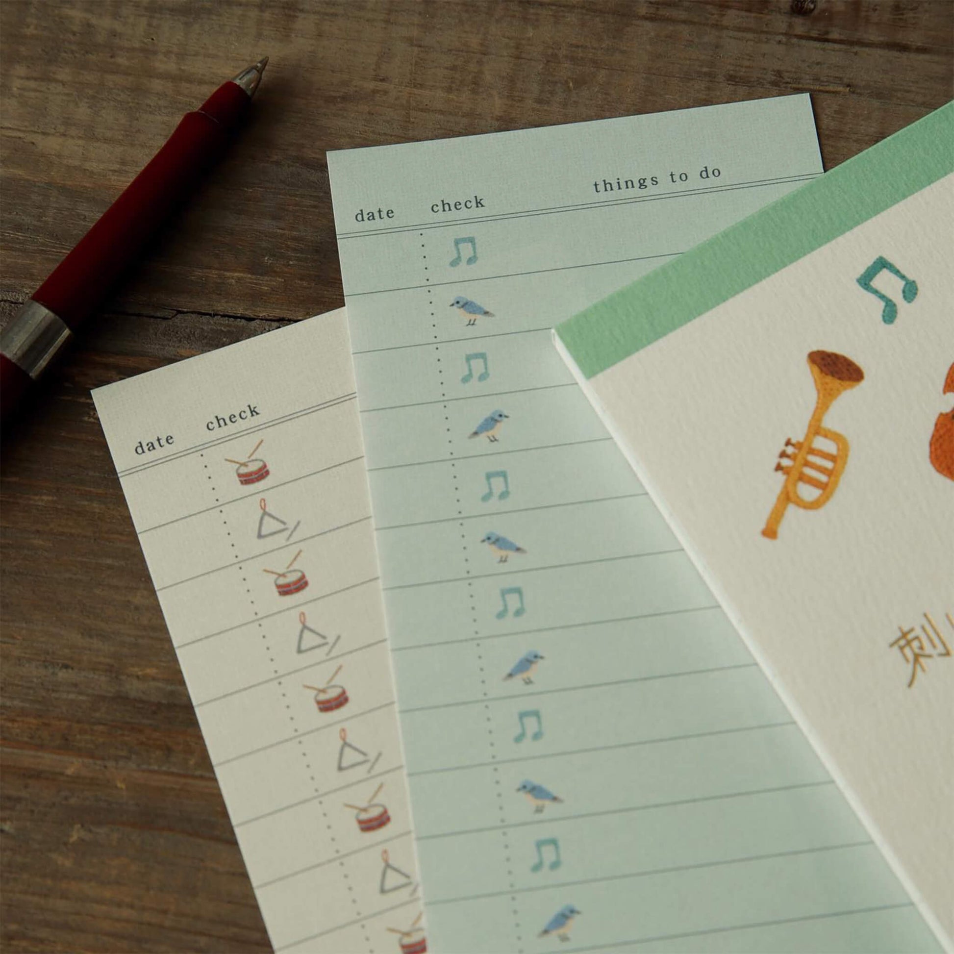 Ryu - Ryu Embroidery Series To - do List Memo Pad - Music - Memo Pads