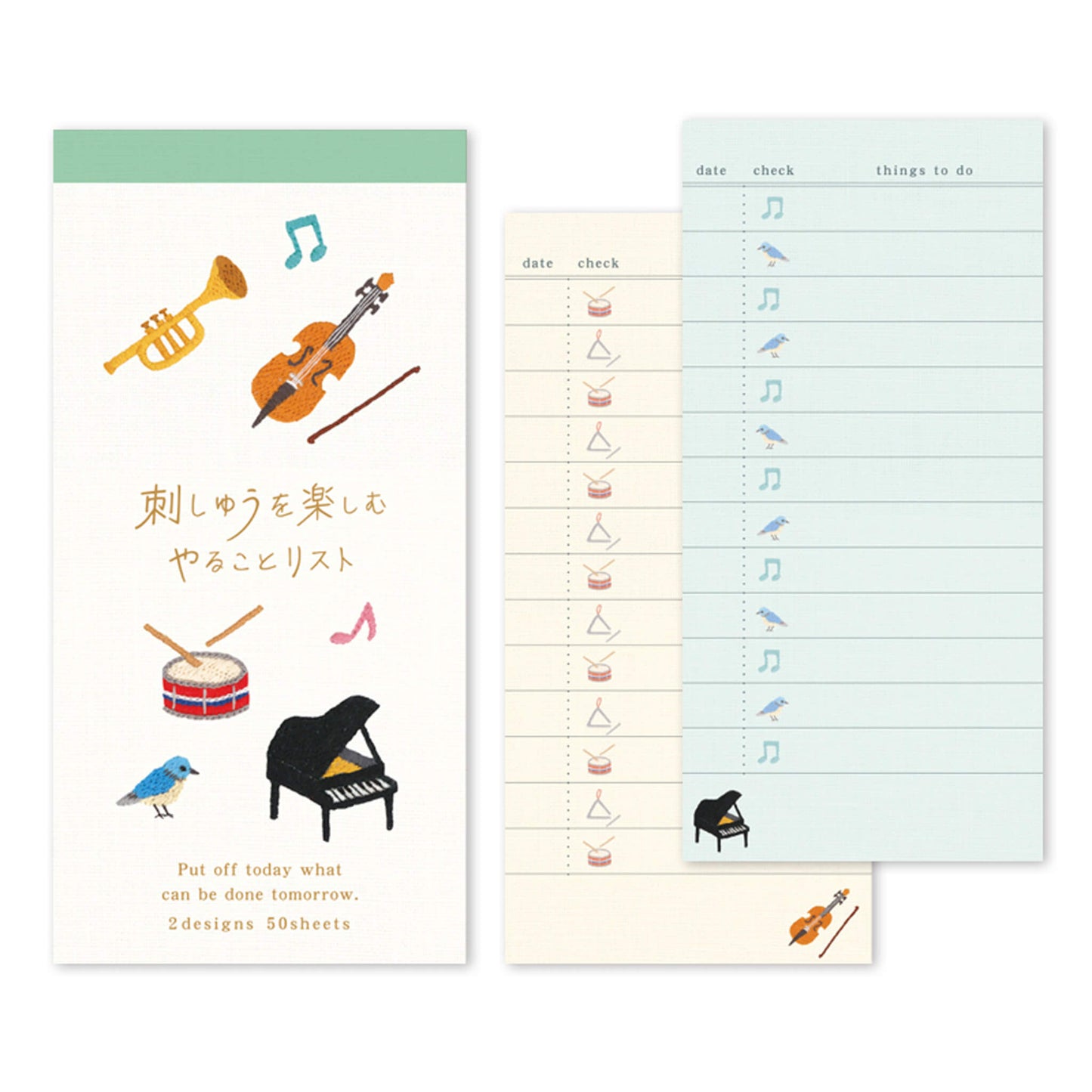 Ryu - Ryu Embroidery Series To - do List Memo Pad - Music - Memo Pads