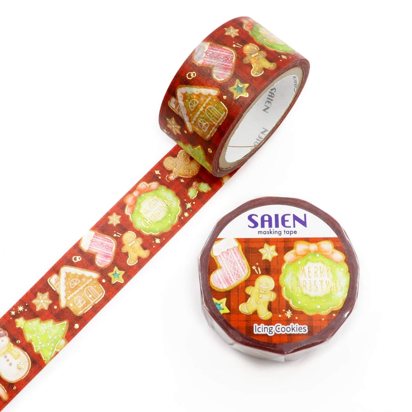 Saien Foil Washi Tape 2024 Christmas Limited - Icing Cookies - Washi Tapes