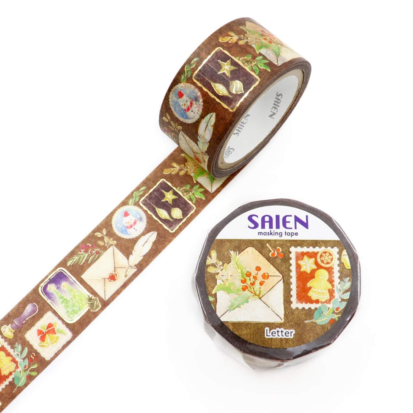 Saien Foil Washi Tape 2024 Christmas Limited - Letter - Washi Tapes