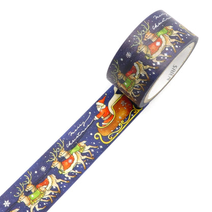 Saien Foil Washi Tape 2024 Christmas Limited - Sleigh - Washi Tapes