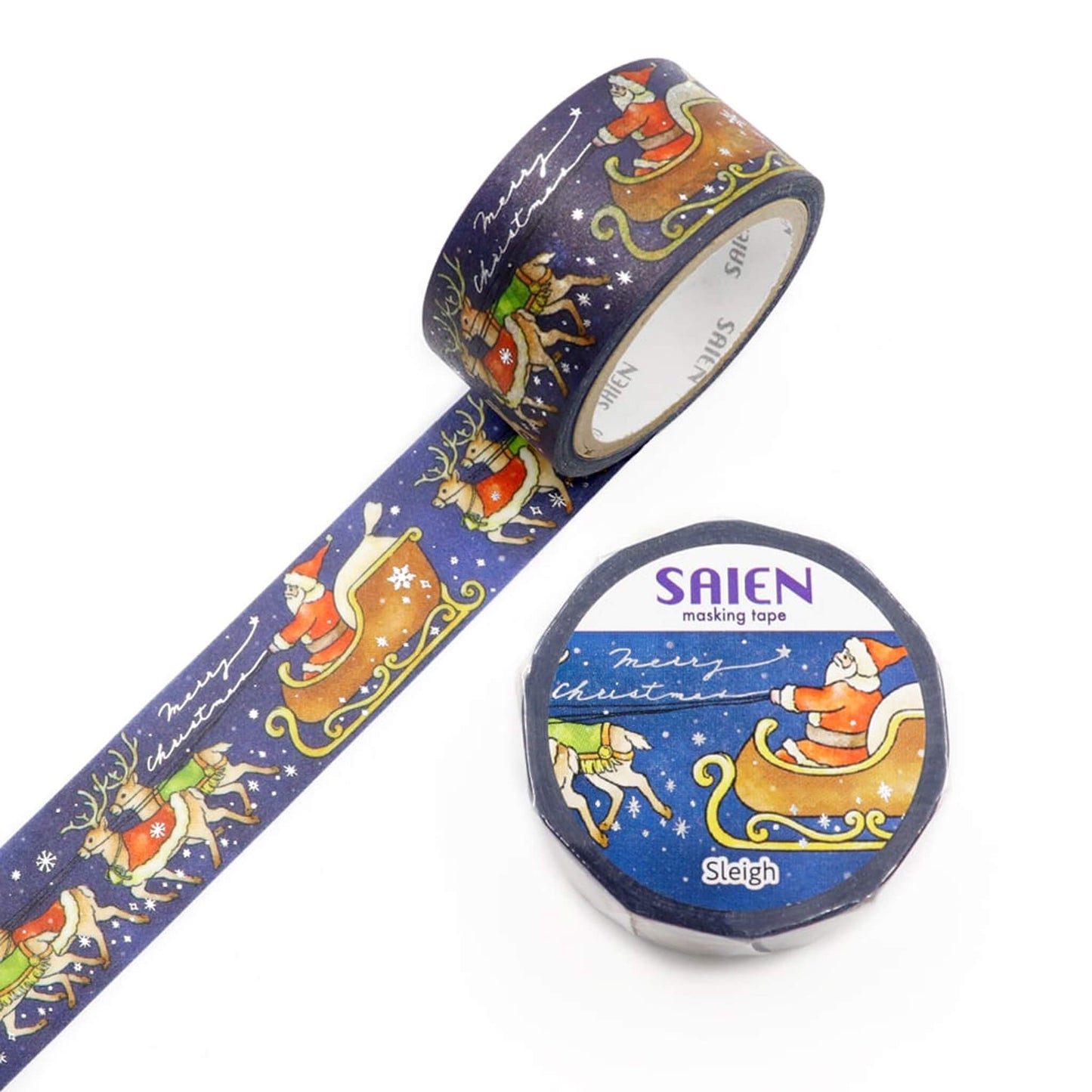 Saien Foil Washi Tape 2024 Christmas Limited - Sleigh - Washi Tapes