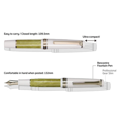 SAILOR Rencontre Limited Edition Fountain Pen - Pistache [MF Nib] - Fountain Pens