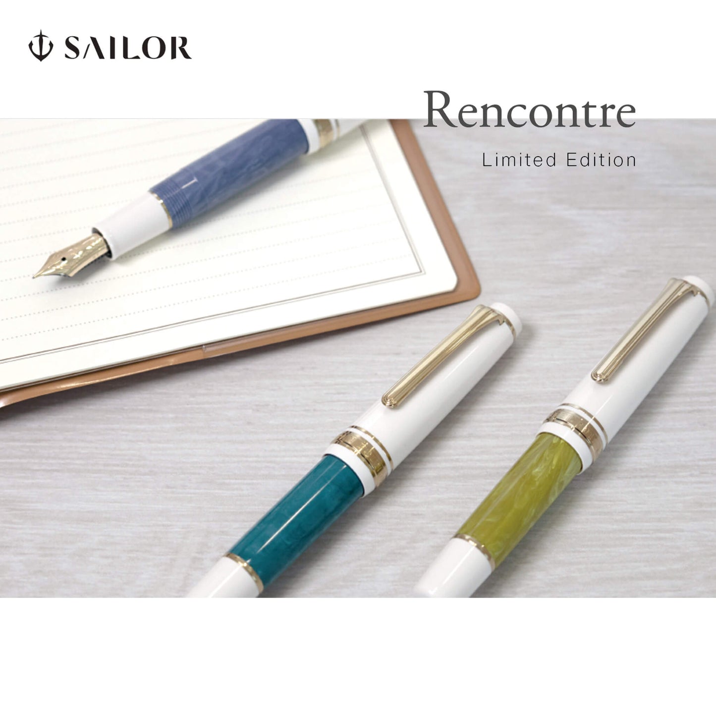 SAILOR Rencontre Limited Edition Fountain Pen - Vert Sapin [MF Nib] - Fountain Pens
