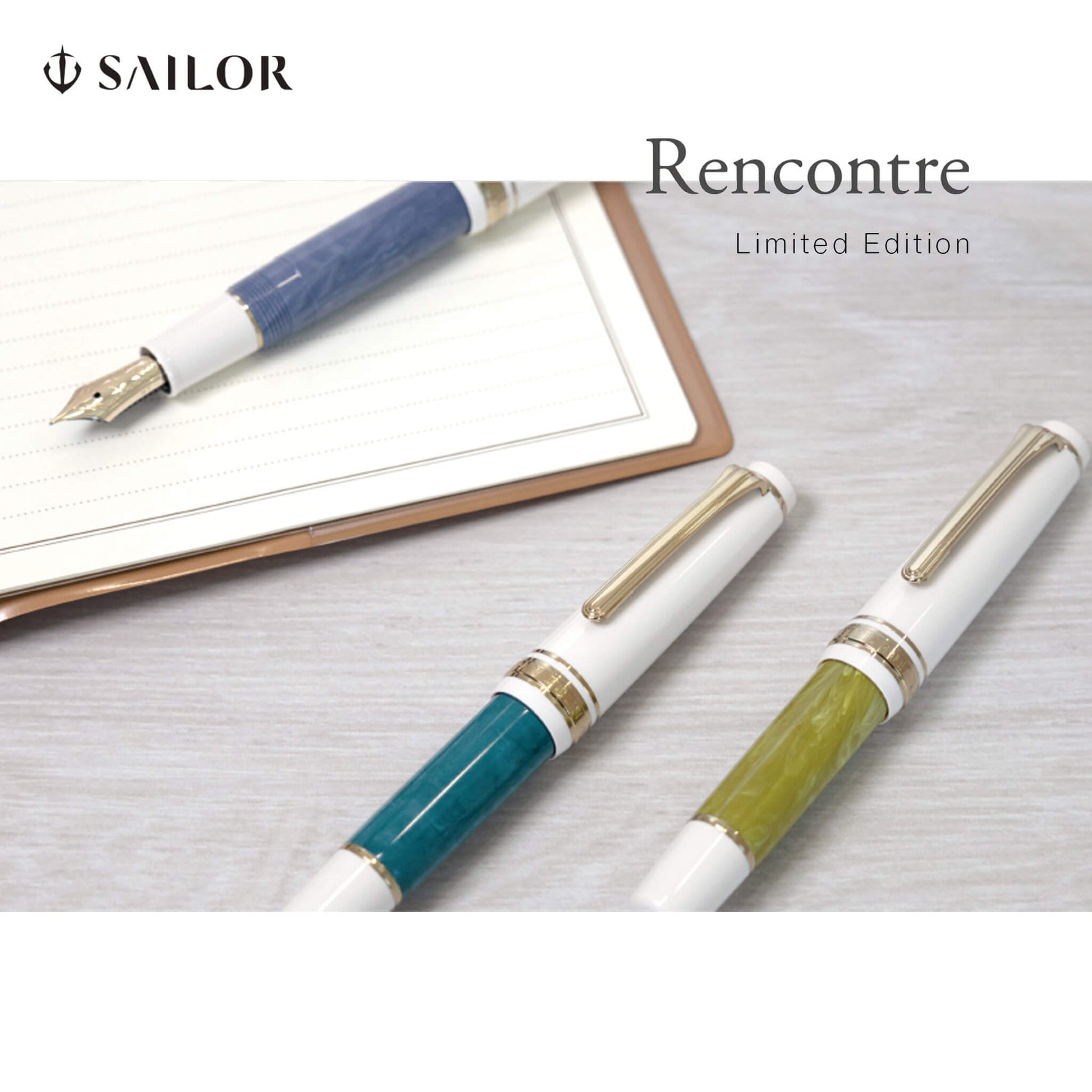 SAILOR Rencontre Limited Edition Fountain Pen - Vert Sapin [MF Nib] - Fountain Pens