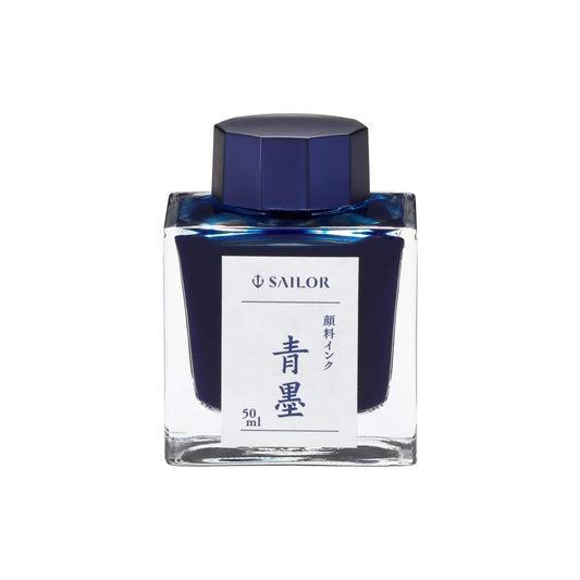 Sailor Seiboku Bottled Pigment Fountain Pen Ink 50ml (Blue-Black) - Bottled Ink