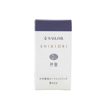 Sailor Shikiori Chushu Fountain Pen Ink Cartridge - 8 - pcs in Paper Box (New Packing) - Ink Cartridge