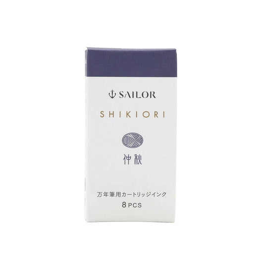 Sailor Shikiori Chushu Fountain Pen Ink Cartridge - 8 - pcs in Paper Box (New Packing) - Ink Cartridge