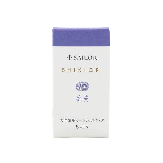 Sailor Shikiori Fujisugata Fountain Pen Ink Cartridge - 8 - pcs in Paper Box (New Packing) - Ink Cartridge