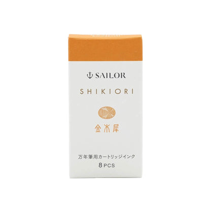 Sailor Shikiori Kinmokusei Fountain Pen Ink Cartridge - 8 - pcs in Paper Box (New Packing) - Ink Cartridge