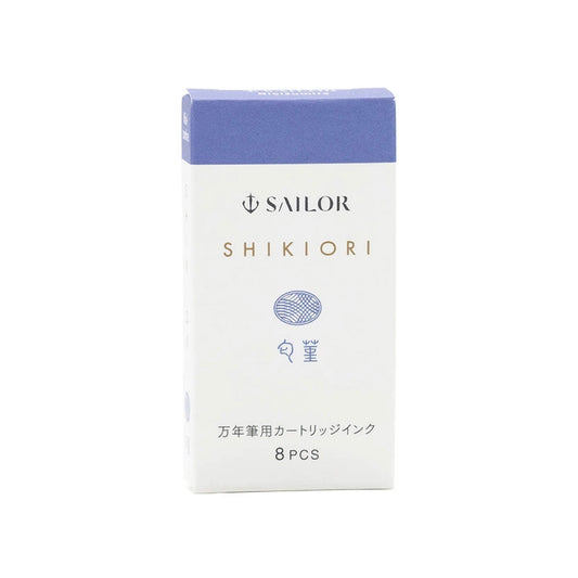 Sailor Shikiori Nioisumire Fountain Pen Ink Cartridge - 8 - pcs in Paper Box (New Packing) - Ink Cartridge