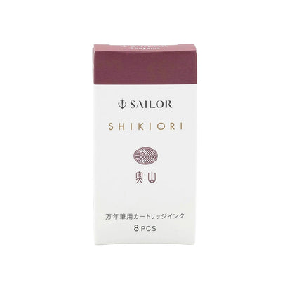 Sailor Shikiori Okuyama Fountain Pen Ink Cartridge - 8 - pcs in Paper Box (New Packing) - Ink Cartridge