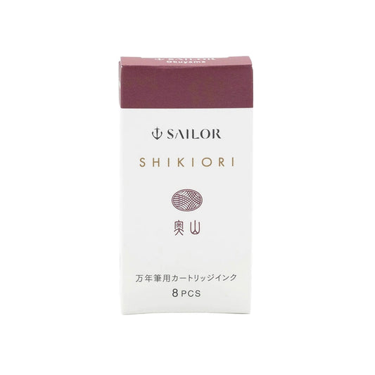 Sailor Shikiori Okuyama Fountain Pen Ink Cartridge - 8 - pcs in Paper Box (New Packing) - Ink Cartridge