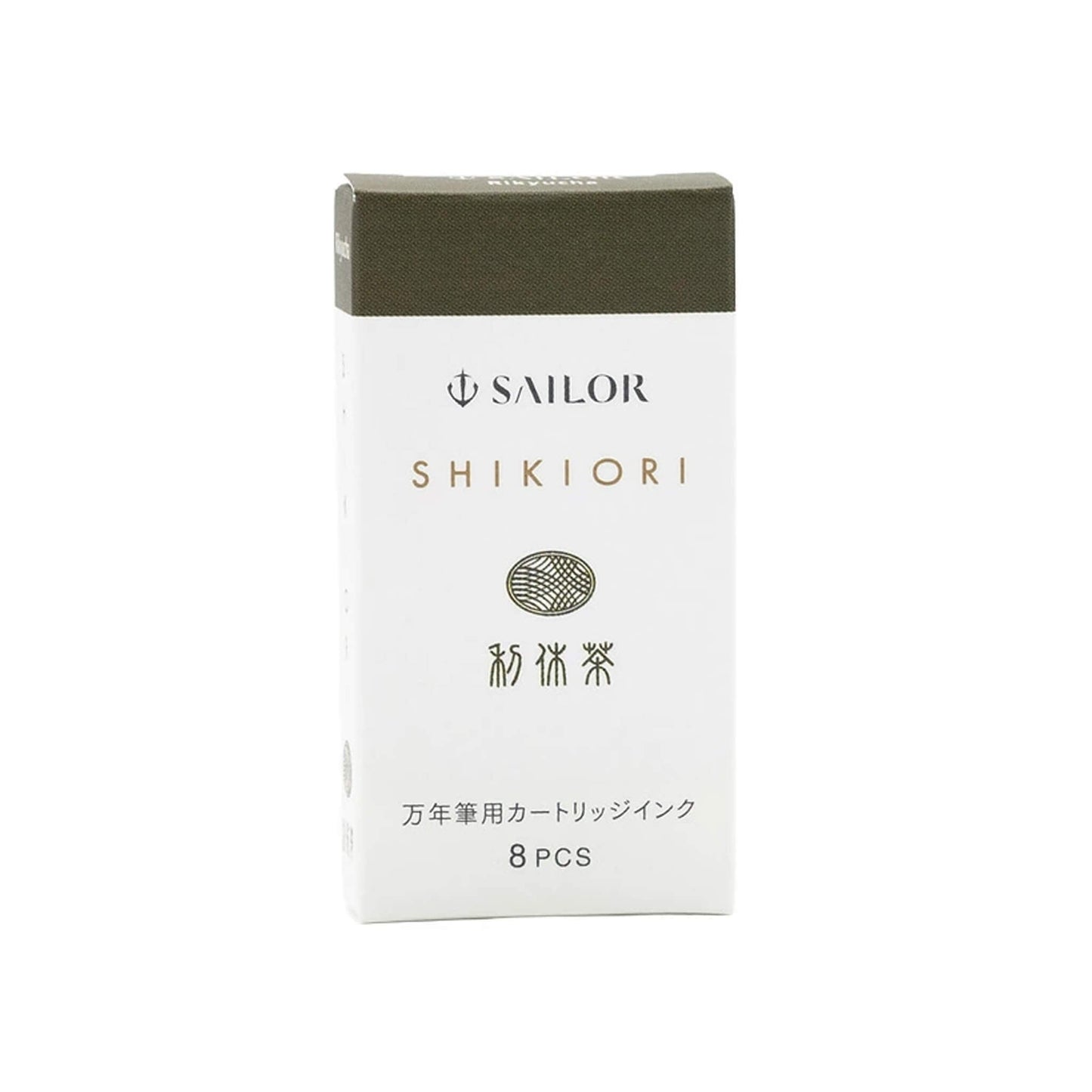 Sailor Shikiori Rikyucha Fountain Pen Ink Cartridge - 8 - pcs in Paper Box (New Packing) - Ink Cartridge