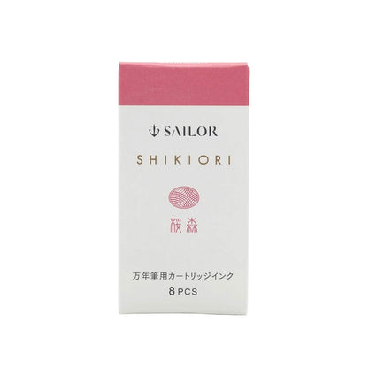 Sailor Shikiori Sakuramori Fountain Pen Ink Cartridge - 8 - pcs in Paper Box (New Packing) - Ink Cartridge