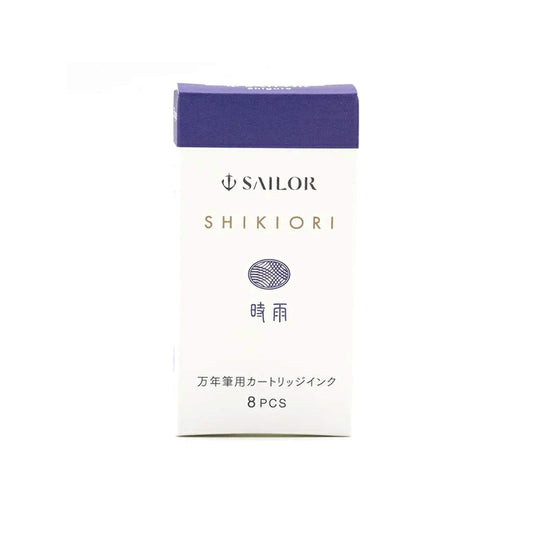Sailor Shikiori Shigure Fountain Pen Ink Cartridge - 8 - pcs in Paper Box (New Packing) - Ink Cartridge