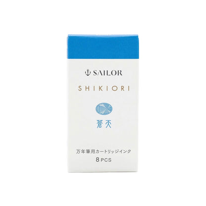Sailor Shikiori Souten Fountain Pen Ink Cartridge - 8 - pcs in Paper Box (New Packing) - Ink Cartridge