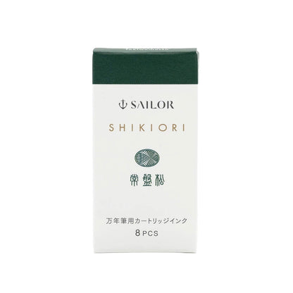 Sailor Shikiori Tokiwamatsu Fountain Pen Ink Cartridge - 8 - pcs in Paper Box (New Packing) - Ink Cartridge
