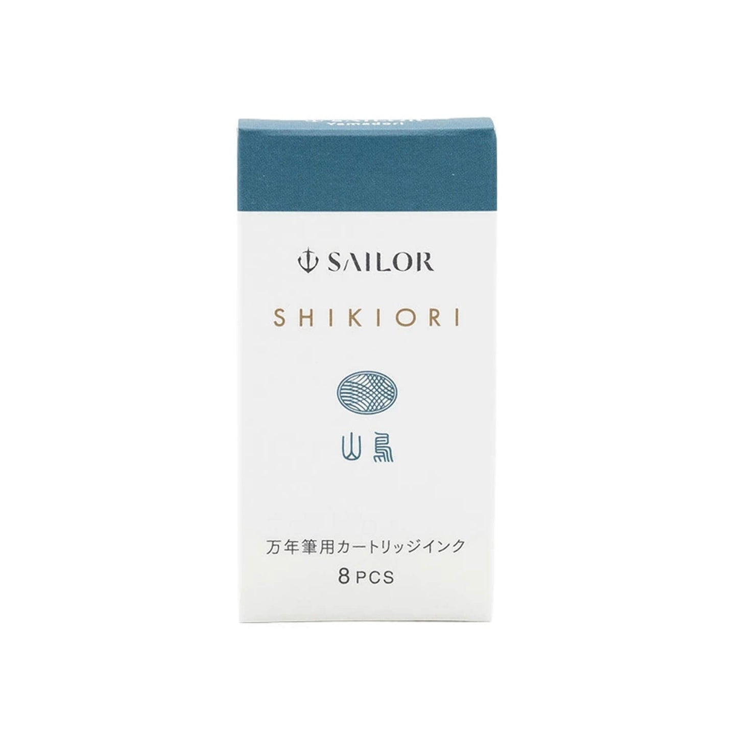 Sailor Shikiori Yamadori Fountain Pen Ink Cartridge - 8 - pcs in Paper Box (New Packing) - Ink Cartridge